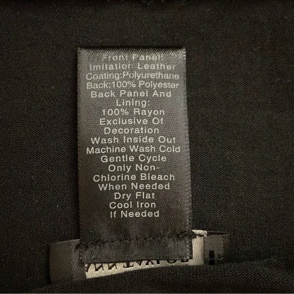 Ann Taylor Factory Faux Leather Mixed-Media Tank Top - Picture 7 of 8